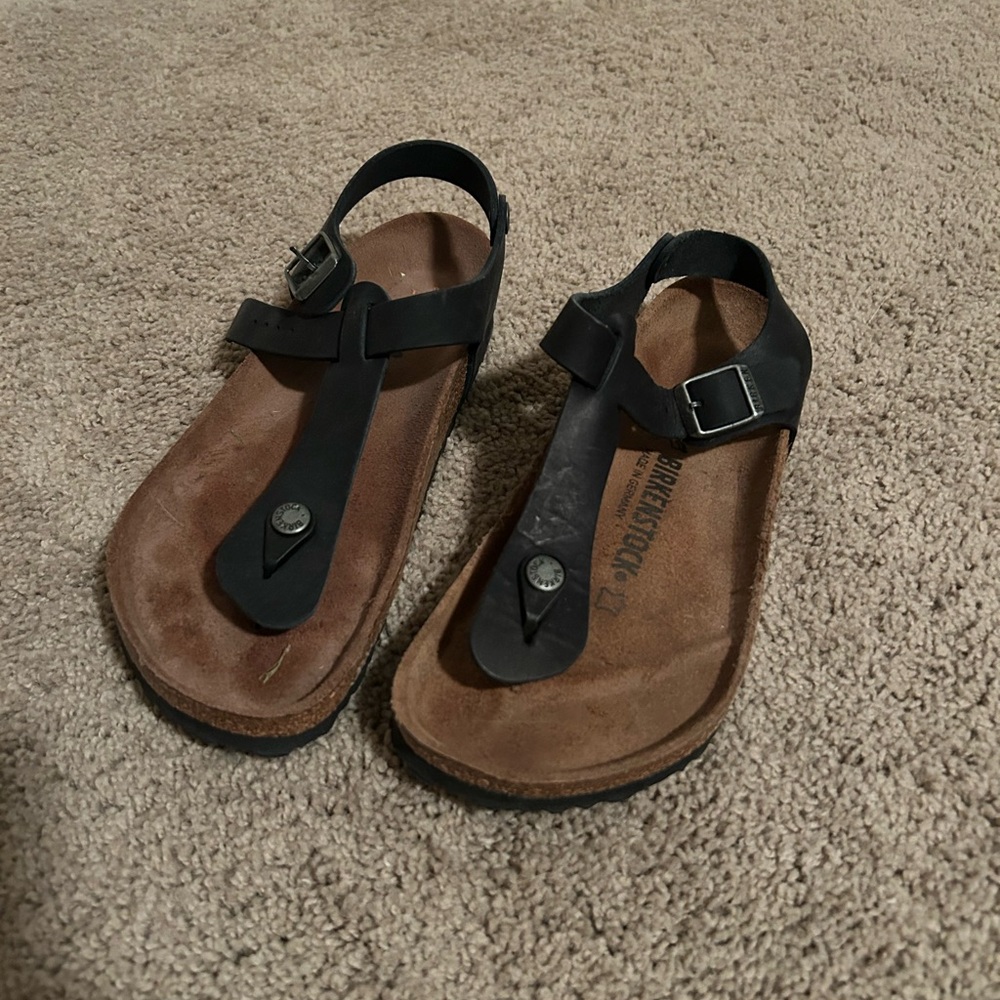 Birkenstock Black Strapped Sandals